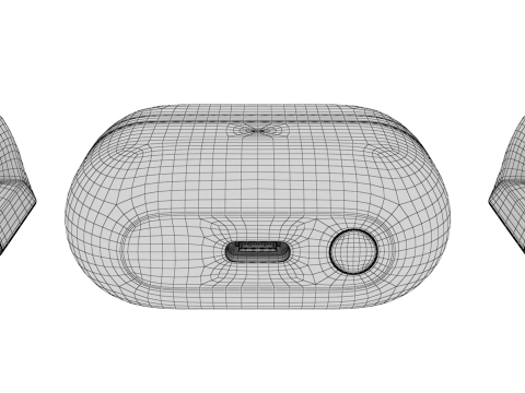 Samsung Galaxy Buds 3 Silver 3D 模型