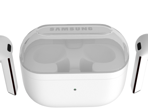 Samsung Galaxy Buds 3 White 3D Модель