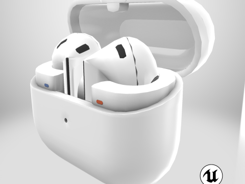 Samsung Galaxy Buds 3 White 3D Модель
