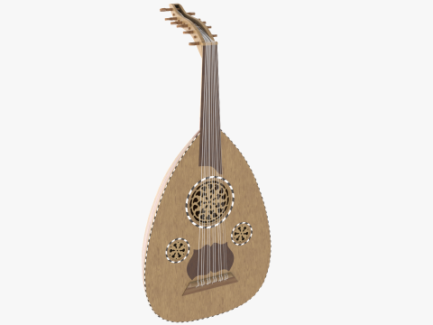 Traditional Oud Model 3D 模型
