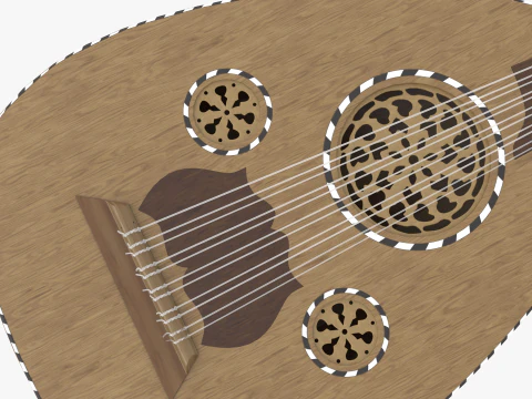 Traditionelles Oud-Modell 3D Modell