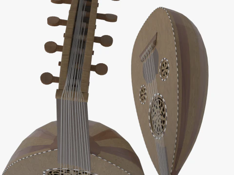 Traditionelles Oud-Modell 3D Modell