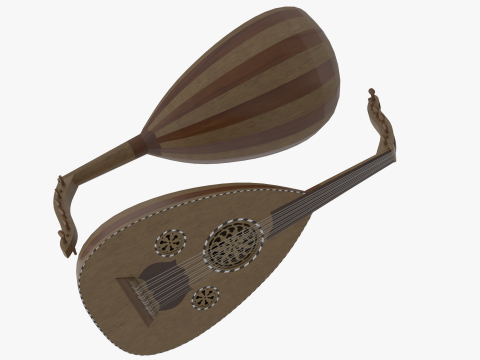 Traditional Oud Model Model 3D