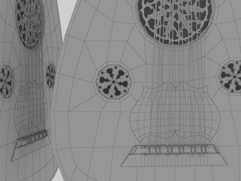 Traditional Oud Model Model 3D