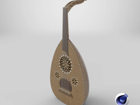 Traditionelles Oud-Modell 3D Modell