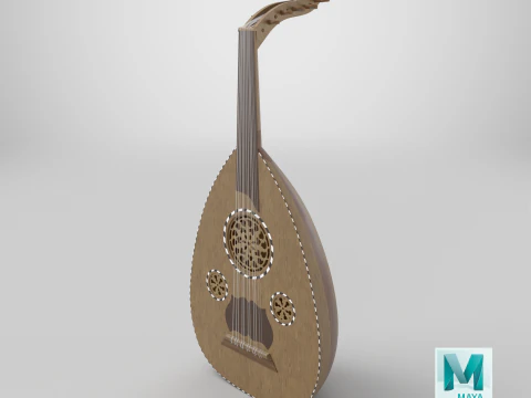 Traditionelles Oud-Modell 3D Modell