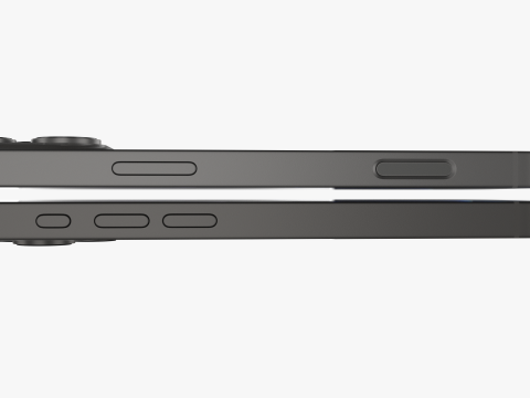 Apple iPhone 16 Pro Black Titanium 3Dモデル