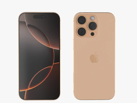 Apple iPhone 16 Pro Desert Titanium 3D Model