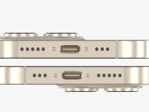 Apple iPhone 16 Pro Tit&acirc;nio Natural Modelo 3D