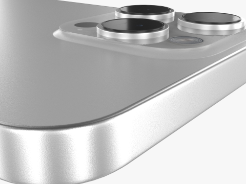Apple iPhone 16 Pro White Titanium 3D 모델