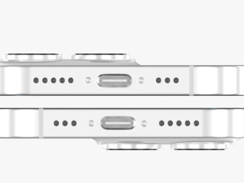 Apple iPhone 16 Pro White Titanium 3D Model