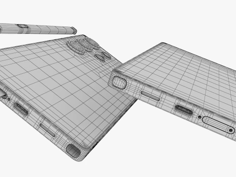 Samsung Galaxy S25 Ультра Титан Серебристо-синий 3D Модель