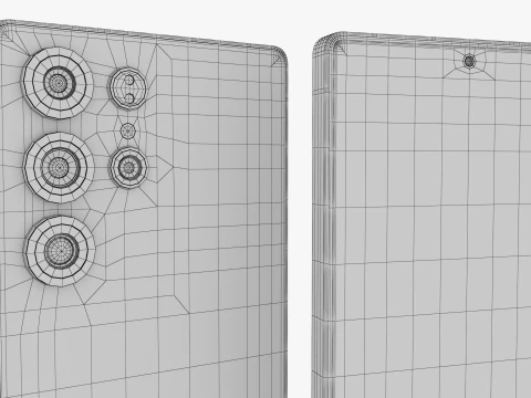 Samsung Galaxy S25 Ультра Титановый Черный 3D Модель