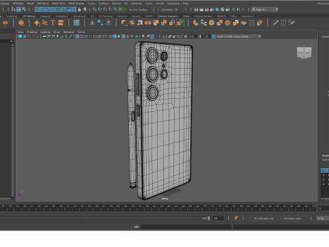 Samsung Galaxy S25 Ultra Titanium Whitesilver 3D Модель