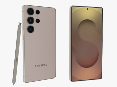 Samsung Galaxy S25 Ultra Titanium Pinkgold 3D Модель