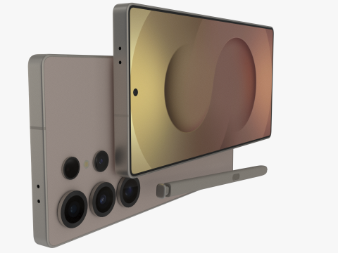 Samsung Galaxy S25 Ultra Titanium Pinkgold 3D Модель