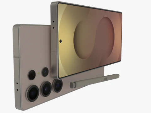 Samsung Galaxy S25 Ultra Titanium Pinkgold 3D Model