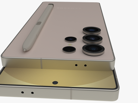 Samsung Galaxy S25 Ultra Titanium Pinkgold 3D Модель