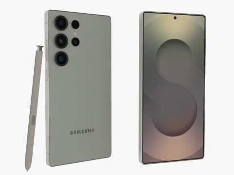 삼성 갤럭시 S25 울트라 티타늄 제이드그린 3D 모델