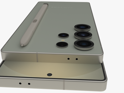 Samsung Galaxy S25 Ultra Titanium Jadegreen Model 3D