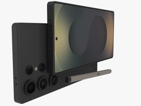 Samsung Galaxy S25 Ultra Titanium Jetblack 3D Model