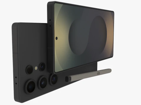 Samsung Galaxy S25 Ultra Titanium Jetblack 3D Model