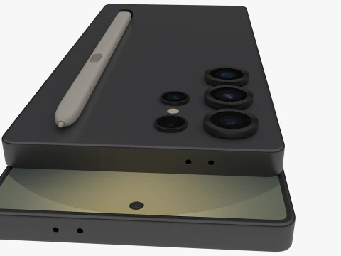Samsung Galaxy S25 Ultra Titanium Jetblack 3D Model