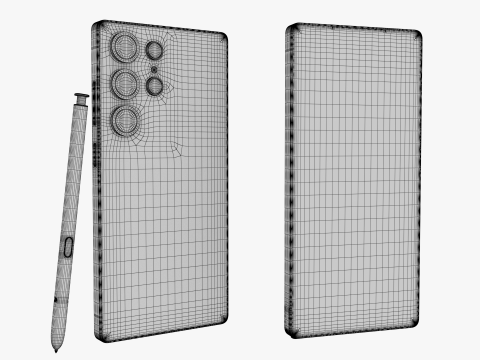Samsung Galaxy S25 Ultra Titanium Jetblack 3D Model