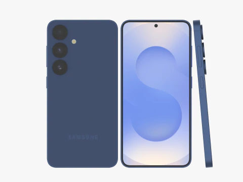 Samsung Galaxy S25 Темно-синий 3D Модель