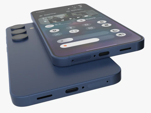 Samsung Galaxy S25 Navy 3D Model