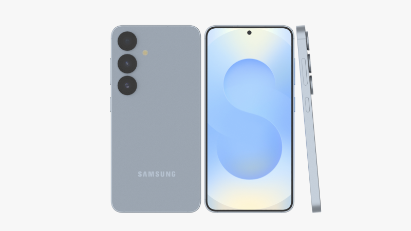 Samsung Galaxy S25 Icyblue 3D 모델 .c4d .max .obj .3ds .fbx .stl .blend