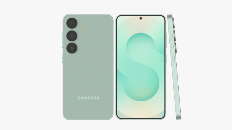 Samsung Galaxy S25 Mint 3D Model .c4d .max .obj .3ds .fbx .stl .blend