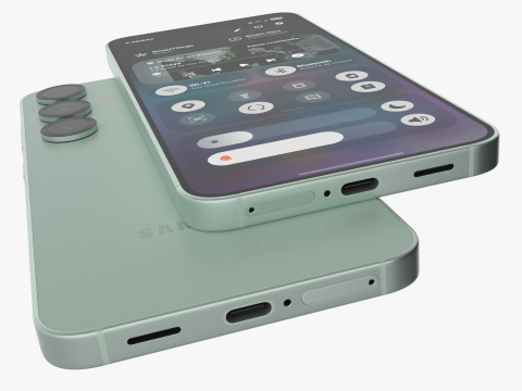 Samsung Galaxy S25 Mint 3D Model