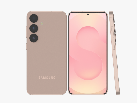 Samsung Galaxy S25 Pinkgold 3D Model