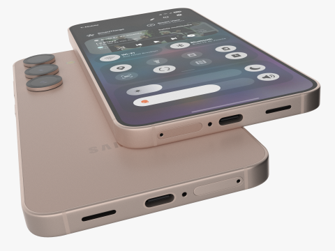 Samsung Galaxy S25 Pinkgold 3D Model