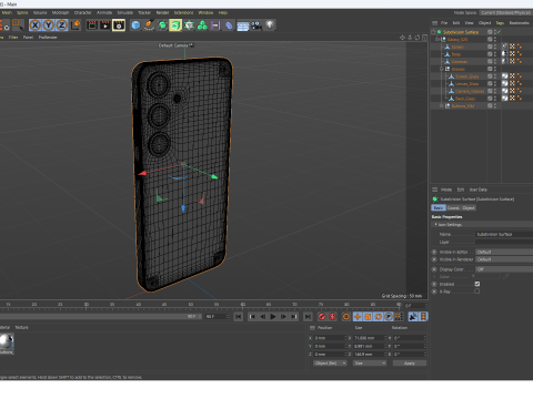 Samsung Galaxy S25 Pinkgold 3D Model