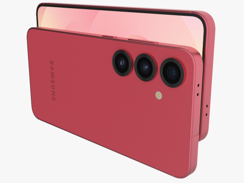 Samsung Galaxy S25 Coralred 3D Model