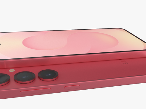 Samsung Galaxy S25 Coralred 3D Model