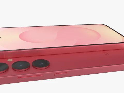Samsung Galaxy S25 Coralred 3D Model