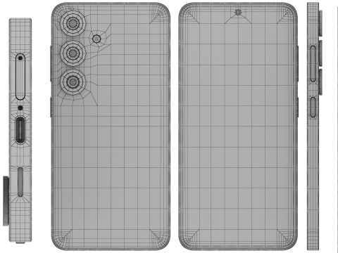 Samsung Galaxy S25 Blueblack Modèle 3D