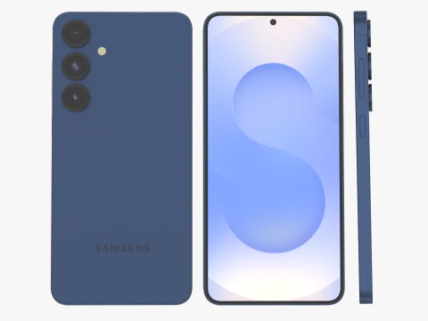 Samsung Galaxy S25 Plus Темно-синий 3D Модель