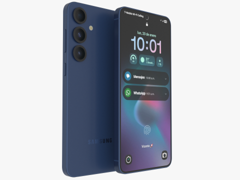 Samsung Galaxy S25 Plus Navy 3D Model