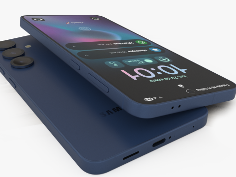 Samsung Galaxy S25 Plus Navy 3D Model