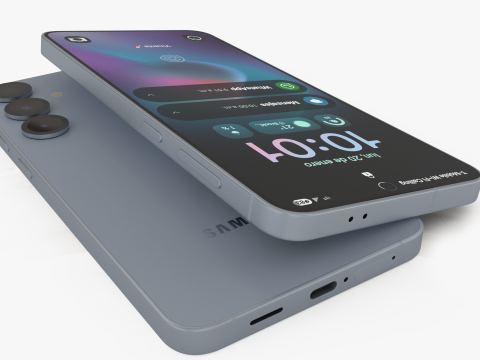 Samsung Galaxy S25 Plus Icyblue Modello 3D
