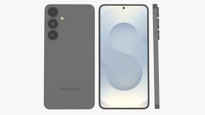 Samsung Galaxy S25 Plus Silvershadow Modello 3D .c4d .max .obj .3ds .fbx .stl .blend