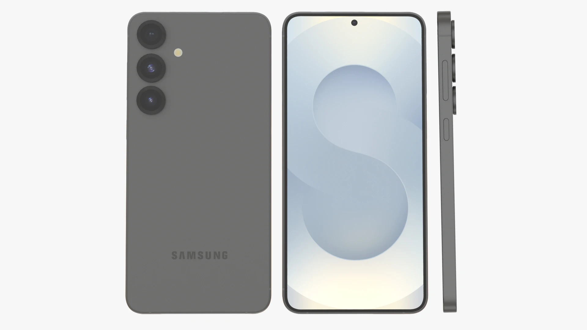 Samsung Galaxy S25 Plus Silvershadow 3D Model .c4d .max .obj .3ds .fbx .stl .blend 