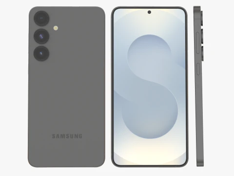 सैमसंग गैलेक्सी S25 प्लस सिल्वरशैडो 3D मॉडल