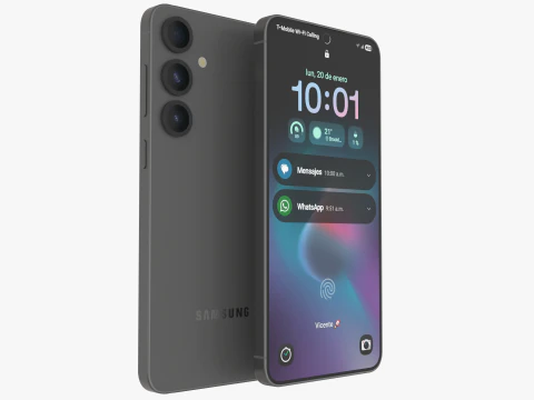Samsung Galaxy S25 Plus Silvershadow 3D Model