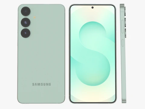 Samsung Galaxy S25 Plus мятный 3D Модель