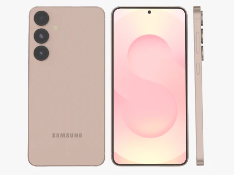 Samsung Galaxy S25 Plus розовое золото 3D Модель